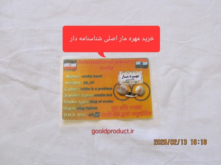 مهره مار اصل با شناسنامه معتبر ،مهره مار، مهره مار دابویا جنگلی، مهره مار شناسنامه دار، مهره مار